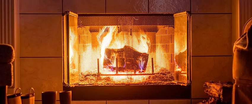 Mendota Hearth Landscape Fireplace Installation in Centennial, Colorado